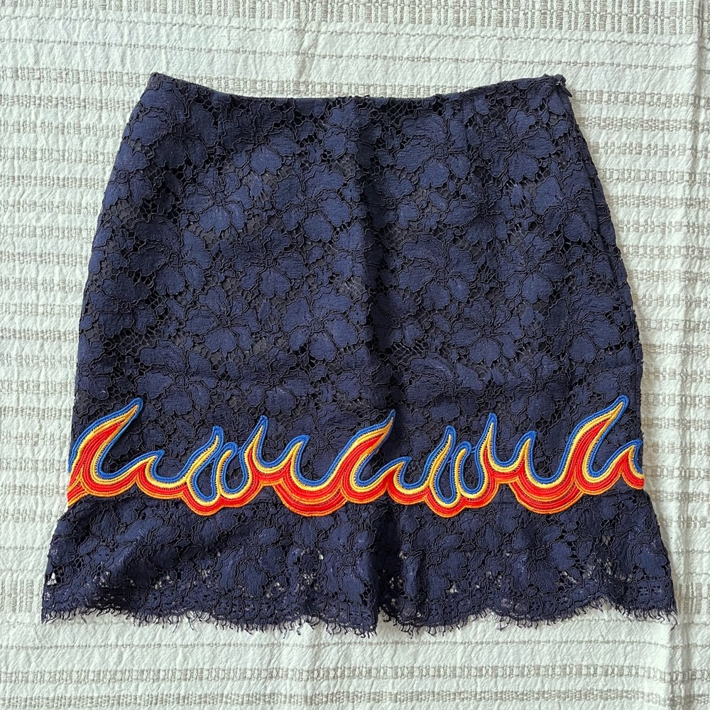 Sandro flame miniskirt